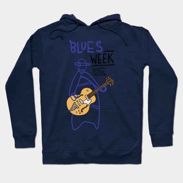 Blues week Hoodie by Music Lover